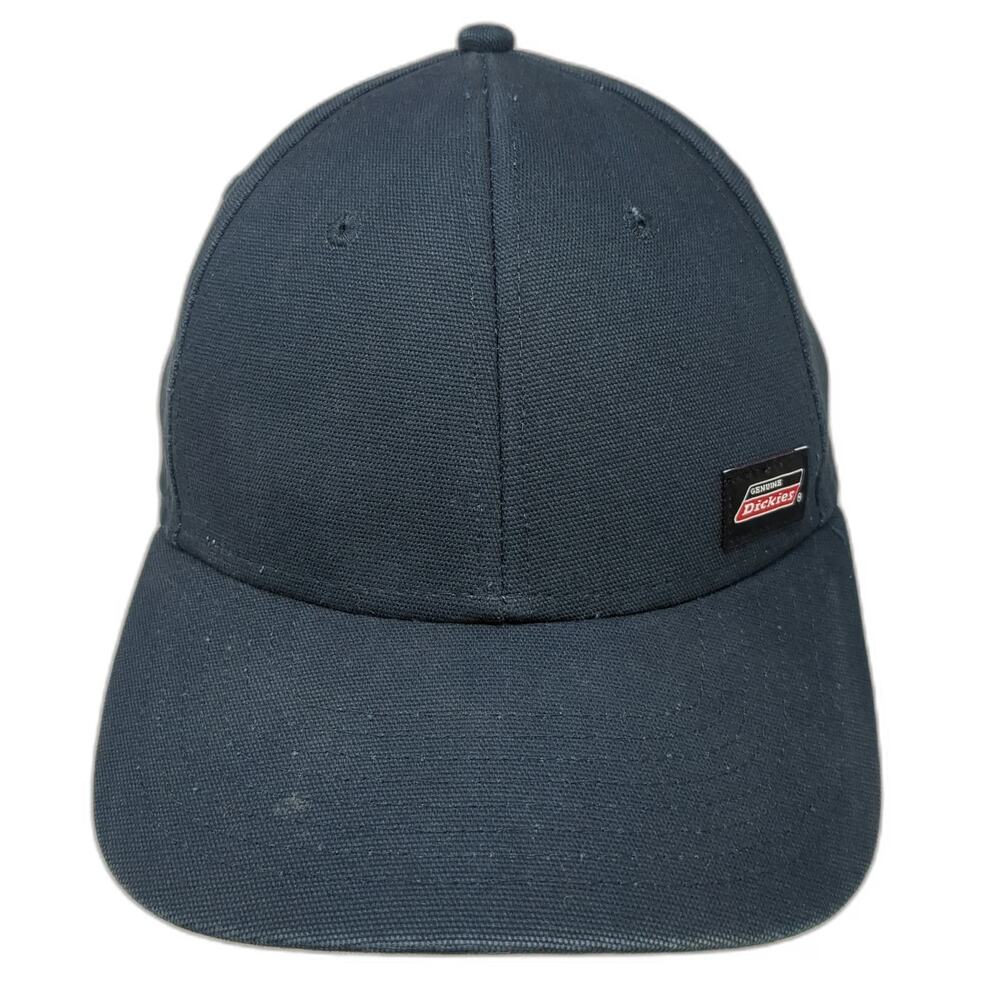 Dickies Snapback Blue OSFM Logo Patch Adjustable Workwear Canvas Duck Cloth Hat